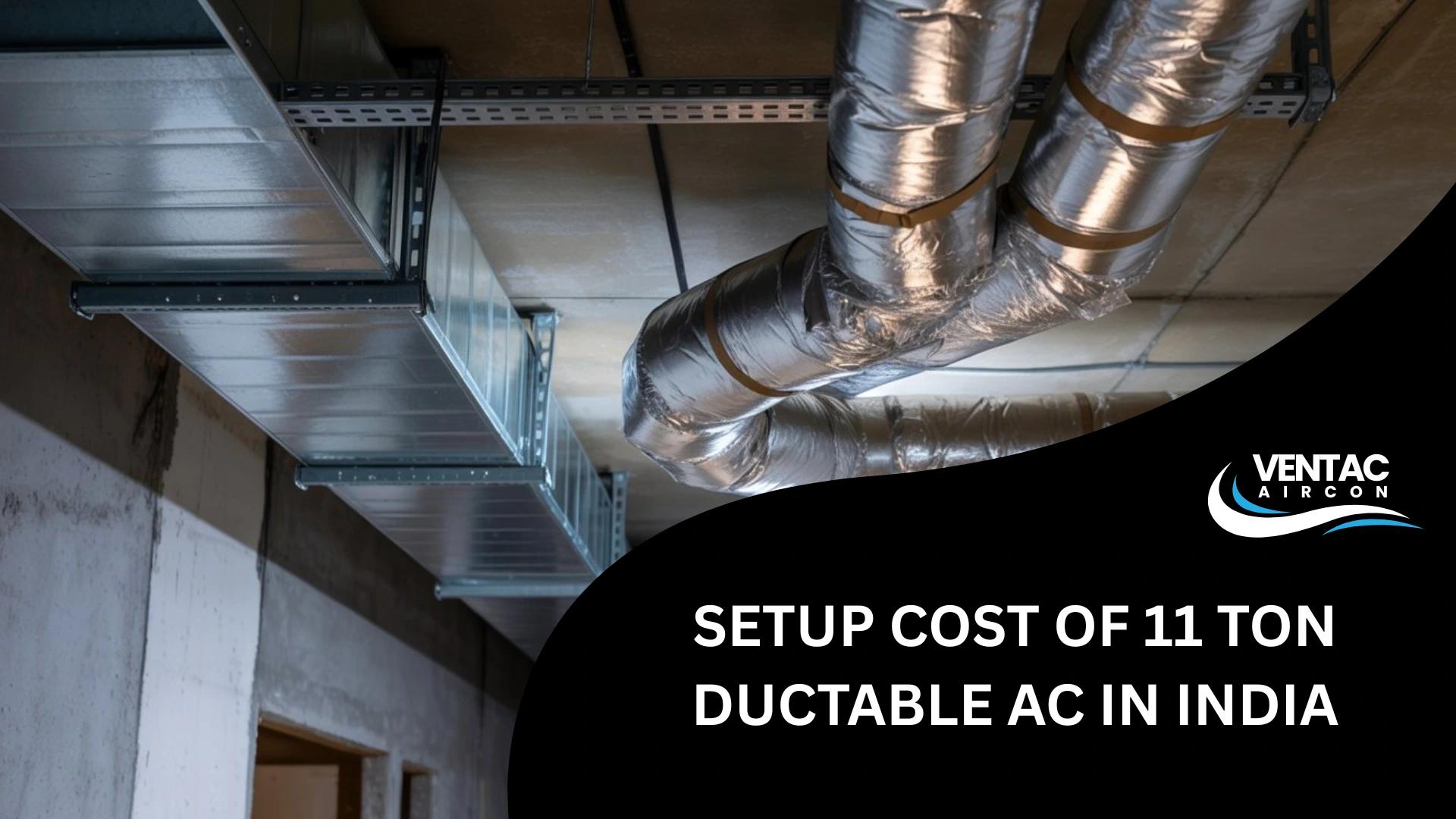 Setup Cost of 11 ton ducatble ac in india